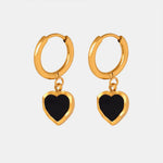 18K Gold-Plated Heart Drop Earrings