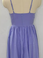 Adjustable Strap Scoop Neck Midi Dress