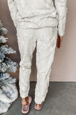 Round Neck Long Sleeve Top and Pants Lounge Set - Ladyez