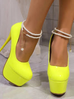 Point Toe Platform Stilettos Pumps - Ladyez