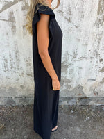Full Size V-Neck Cap Sleeve Wide Leg Jumpsuit Plus Size