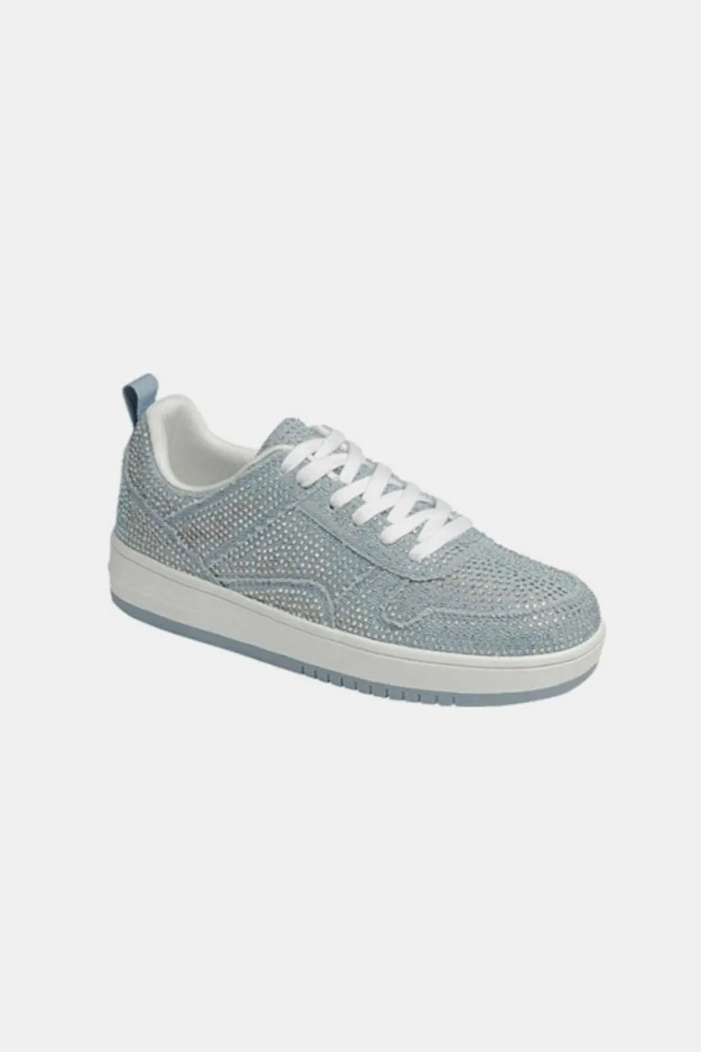 Forever Link Rhinestone Platform Flat Sneakers - Ladyez