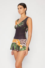 Marina West Swim Full Size Clear Waters Swim Dress in Aloha Brown - Ladyez