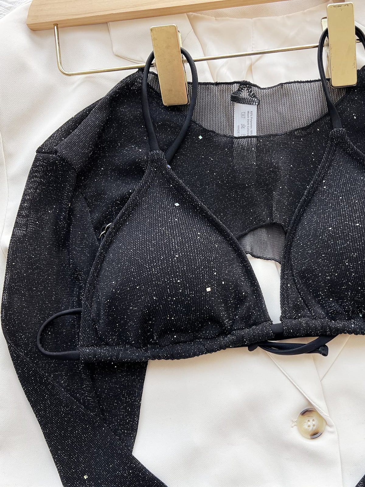 Glitter Three-Piece Swim Set - Ladyez