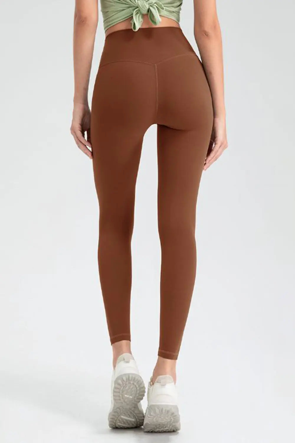 Wide Waistband High Waist Sport Leggings - Ladyez