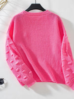 Pocket Detail Round Neck Sweater
