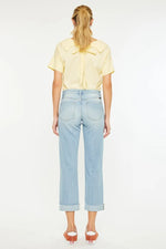 Kancan Mid Rise Distressed Boyfriend Jeans - Ladyez
