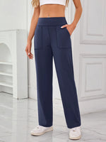 Lovelet High Waist Active Pants with Pockets - Ladyez