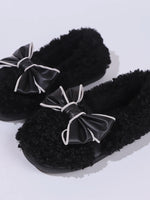 Cozy Bow-Knot Fluffy Indoor Slippers - Ladyez