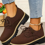Lace-Up Platform Loafers