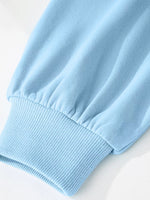 Color Block Snap Buttons Sweatshirt