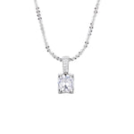 925 Sterling Silver Zircon Pendant Necklace