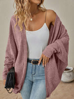 Open Front Batwing Sleeve Cardigan