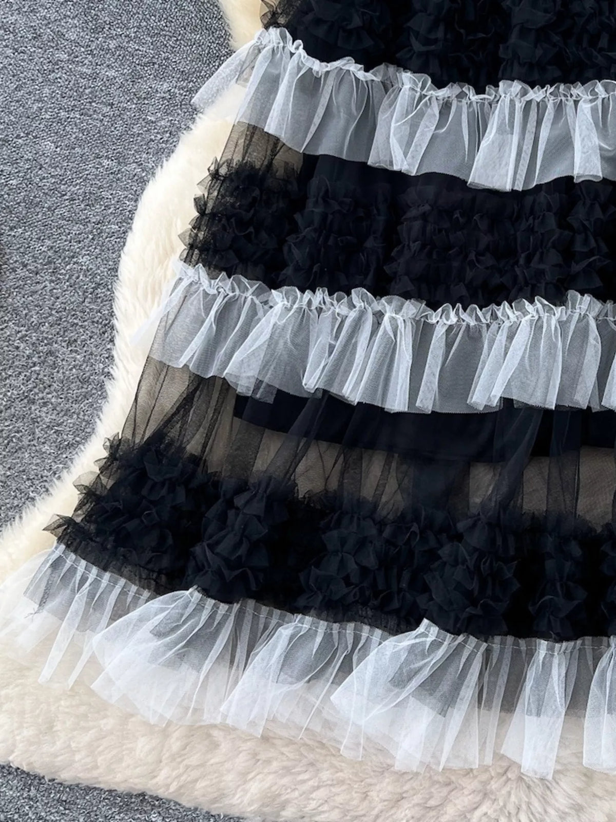 Ruffle Tulle Skirt
