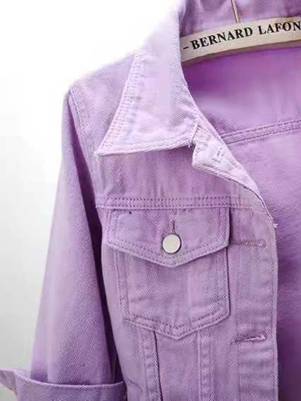 Full Size CroppedDenim Jacket Plus Size