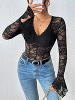 Lace Long Sleeve Bodysuit