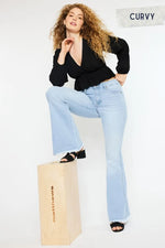 Kancan High Rise Curvy Flare Jeans - Ladyez