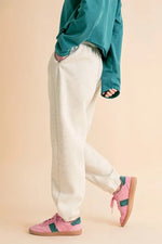 Aemi+Co Drawstring Elastic Waist Joggers - Ladyez
