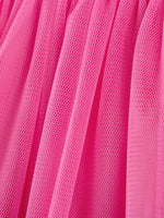 Children's Love Round Neck Tulle Dress