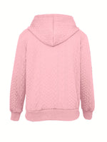 Drawstring Zip Up Hooded Jacket