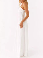 Ruched Spaghetti Strap Maxi Dress