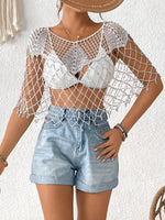 Beaded Crochet Cover Up