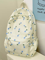 Floral Print Lightweight Backpack Bag