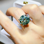 10 Carat 925 Sterling Silver Moissanite Ring