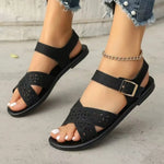 Crisscross Strap Flats Sandals