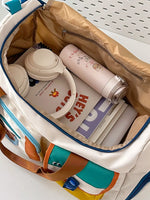 Multi-Pocket Nylon Duffel Bag