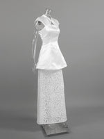 Cap Sleeve Top and Lace Skirt Set