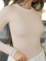 Round Neck Long Sleeve T-Shirt - Ladyez
