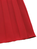 Off-Shoulder Ruffle Pleated Midi Dress