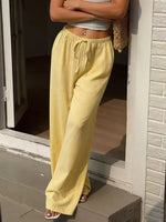 Plus Size High-Waisted Wide-Leg Pants
