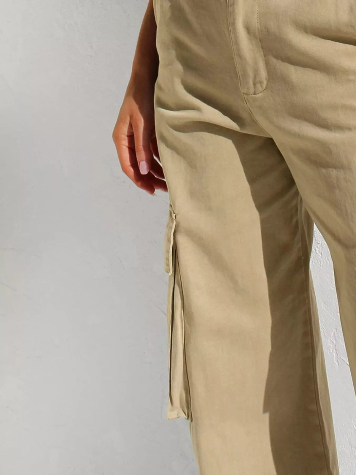 High-Waisted Wide Leg Cargo Jeans
