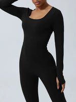 Twisted Backless Long Sleeve Jumpsuit - Ladyez