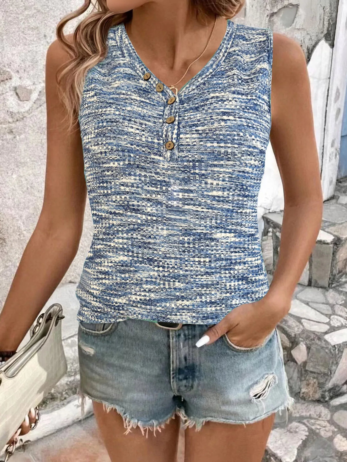 Full Size V-Neck Tank Plus Size - Ladyez