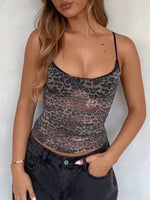 Sheer Leopard Print Cami