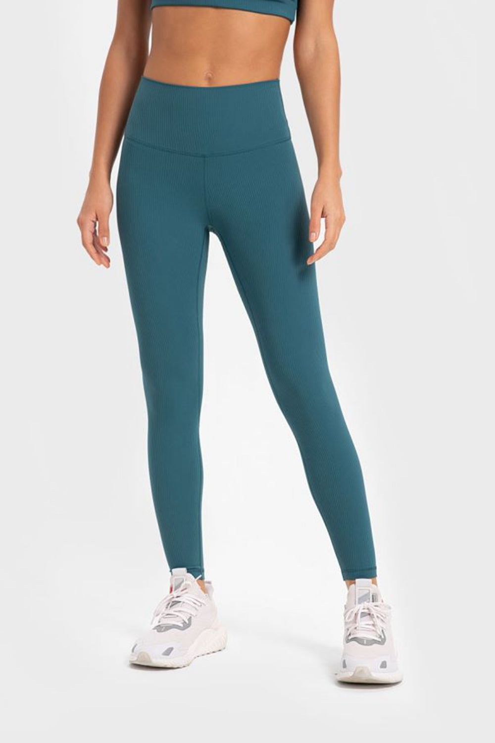 Millennia Highly Stretchy Wide Waistband Yoga Leggings - Ladyez