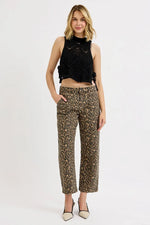 RISEN Full Size Mid Rise Crop Relaxed Jeans Plus Size - Ladyez