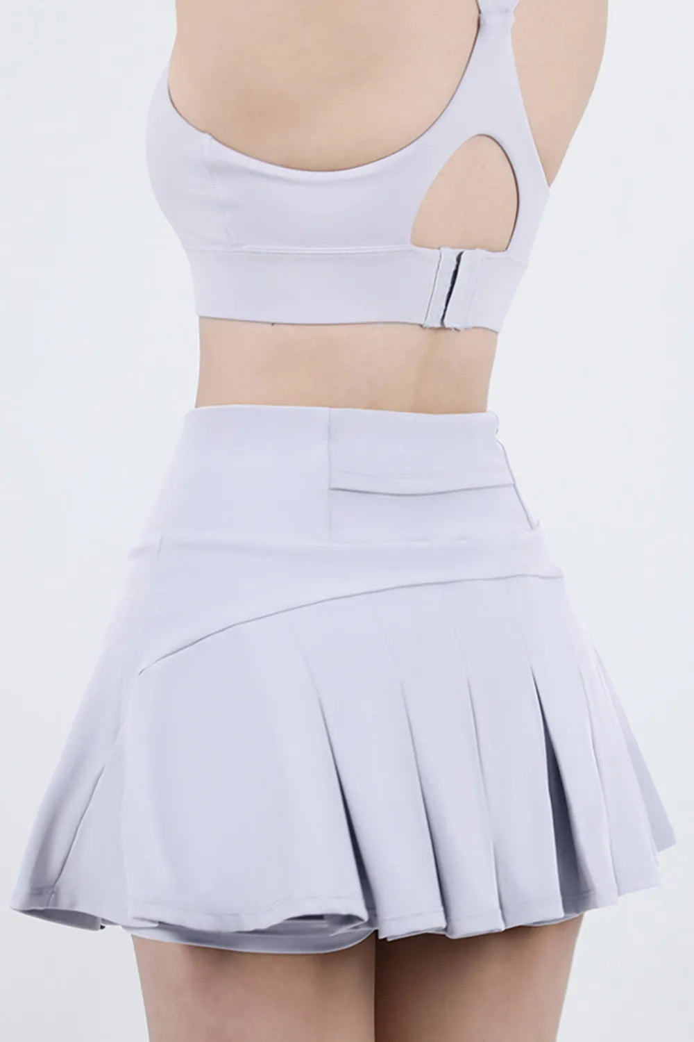 High Waist Pleated Active Skirt - Ladyez