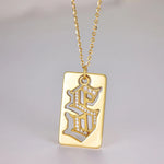 925 Sterling Silver Letter S Pendant Necklace - Ladyez