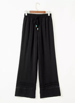 Casual Wide Leg Drawstring Pants