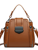 Leather Bucket Crossbody Bag