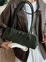 Solid Color Shoulder Bag