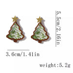 Christmas Tree Star Earrings