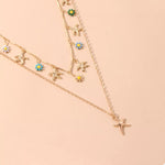 Starfish Charm Double Layered Necklace