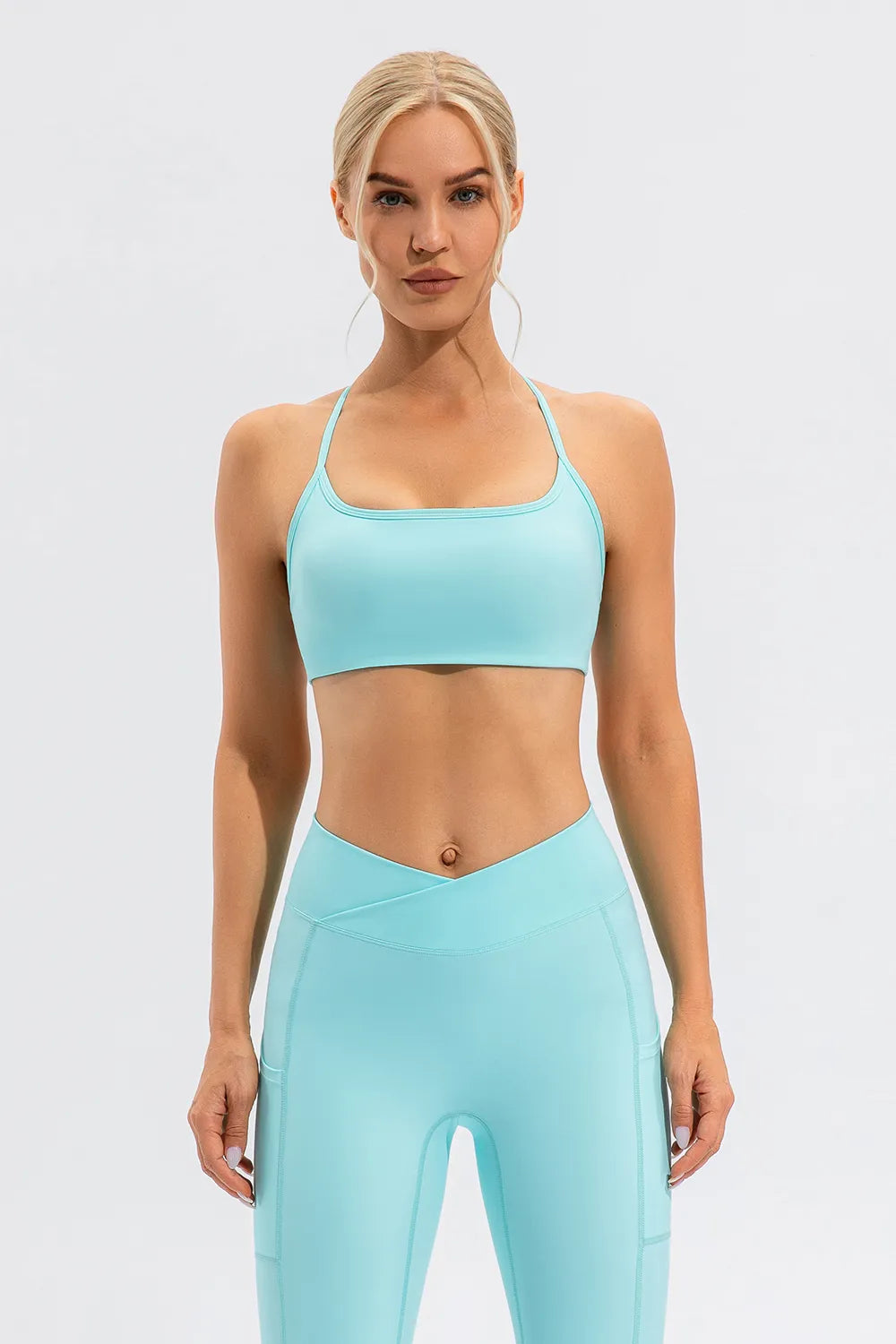 Crisscross Spaghetti Strap Active Cami - Ladyez