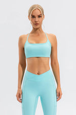 Crisscross Spaghetti Strap Active Cami - Ladyez