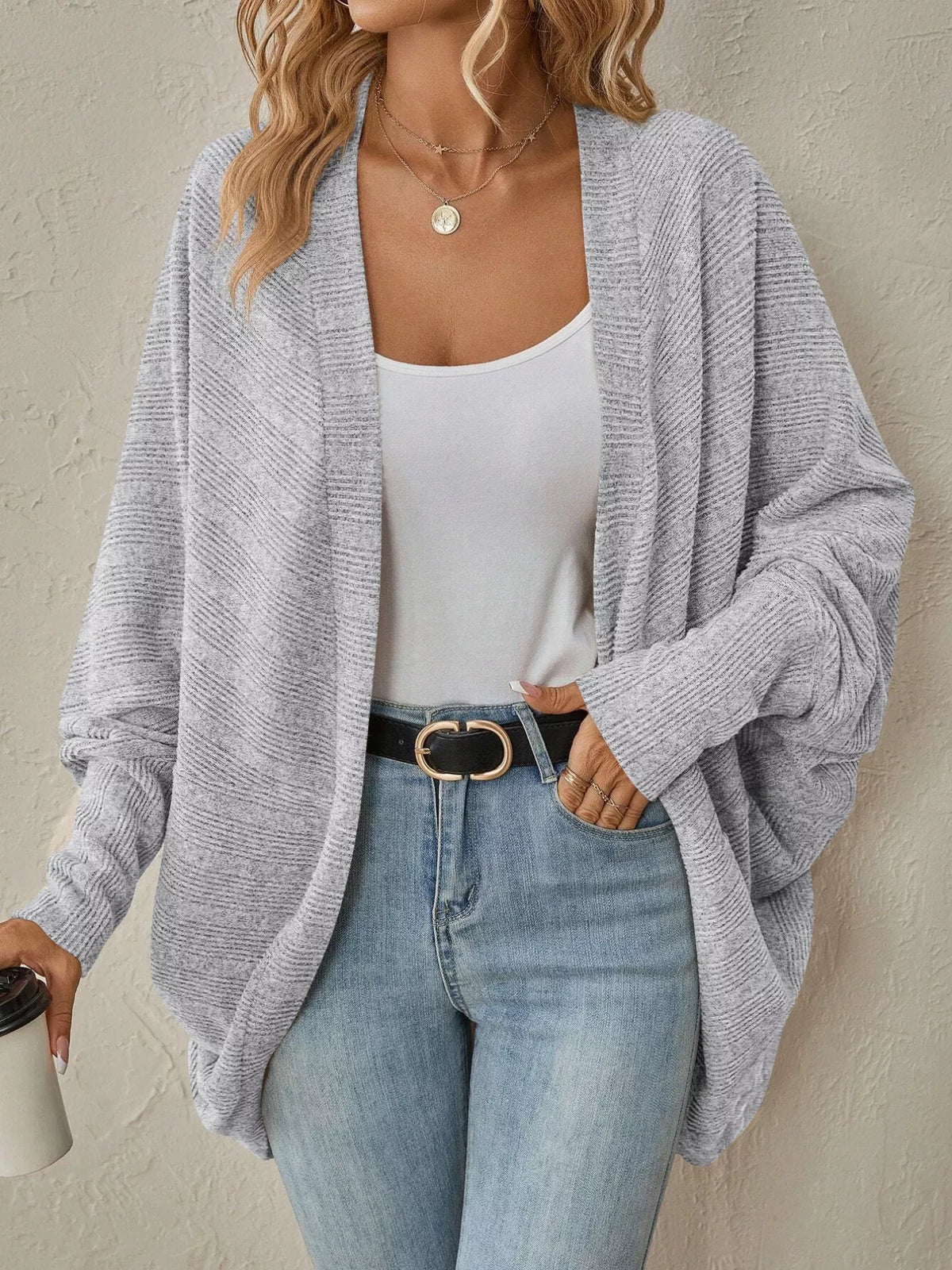 Open Front Cocoon Cardigan
